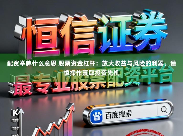 配资举牌什么意思 股票资金杠杆：放大收益与风险的利器，谨慎操作赢取投资先机